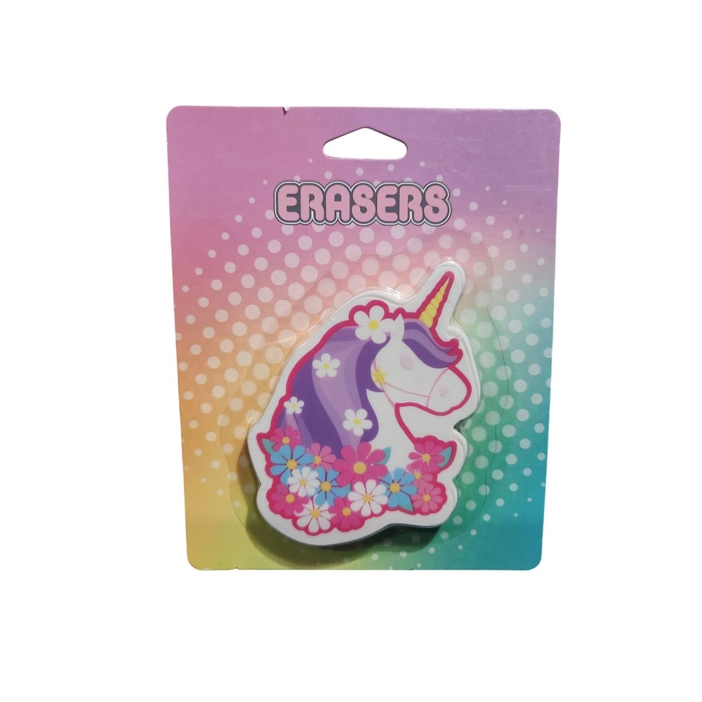 Kids Unicorn Eraser Set Cute Kawaii School Supplies Fun‎ Stationery